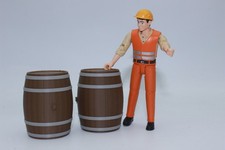 2x Brown Barrel Beer/Wine Barrel Diorama Stand Model in Scale 1:14 1:15 1:16 NEU