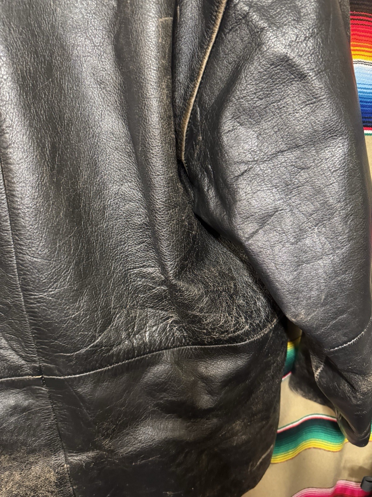 Vintage First Leather Jacket Size Small - image 11