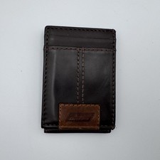 Dickies Men's Brown Genuine Leather Magnetic Bifold Wallet