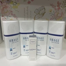 OBAGI Nu-Derm x 4  Toner 2oz ea NEW SEALTotal 8 oz  ( GIFT Face Serum )