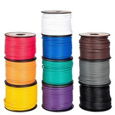 16 Gauge Primary Wire - 10 Roll Copper Clad Aluminum Assorted Colors - 100 Ft...
