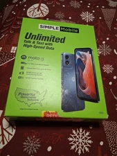 Simple Mobile Moto G Play 4G 2024, 64GB, Blue - Prepaid Smartphone - NEW/Sealed