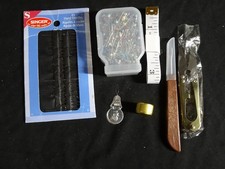 Basic Hand Sewing Lot With Needles Pins  Snip Scissors