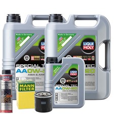 Motoröl 0W20 LIQUI MOLY Special Tec Aa 6L +MANN Ölfilter +Ölschlammspülung