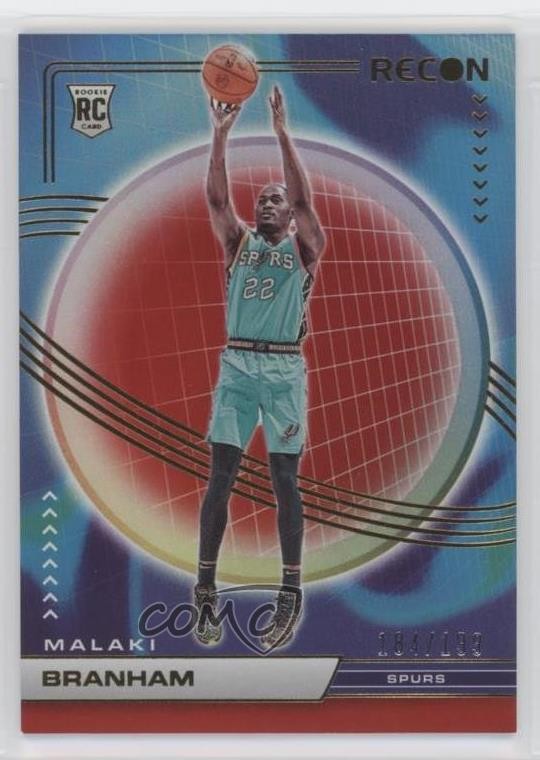 2022-23 Panini Recon Rookies Holo Red 184/199 Malaki Branham #243 Rookie RC rf2