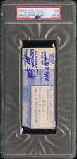 CHRISTIAN LAETTNER “THE SHOT” 1992 NCAA TICKET 3/28 KENTUCKY/DUKE PSA 3💎AUTO 10