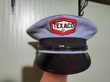 Vintage Blue Texaco Gas Station Attendant Service Hat Cap