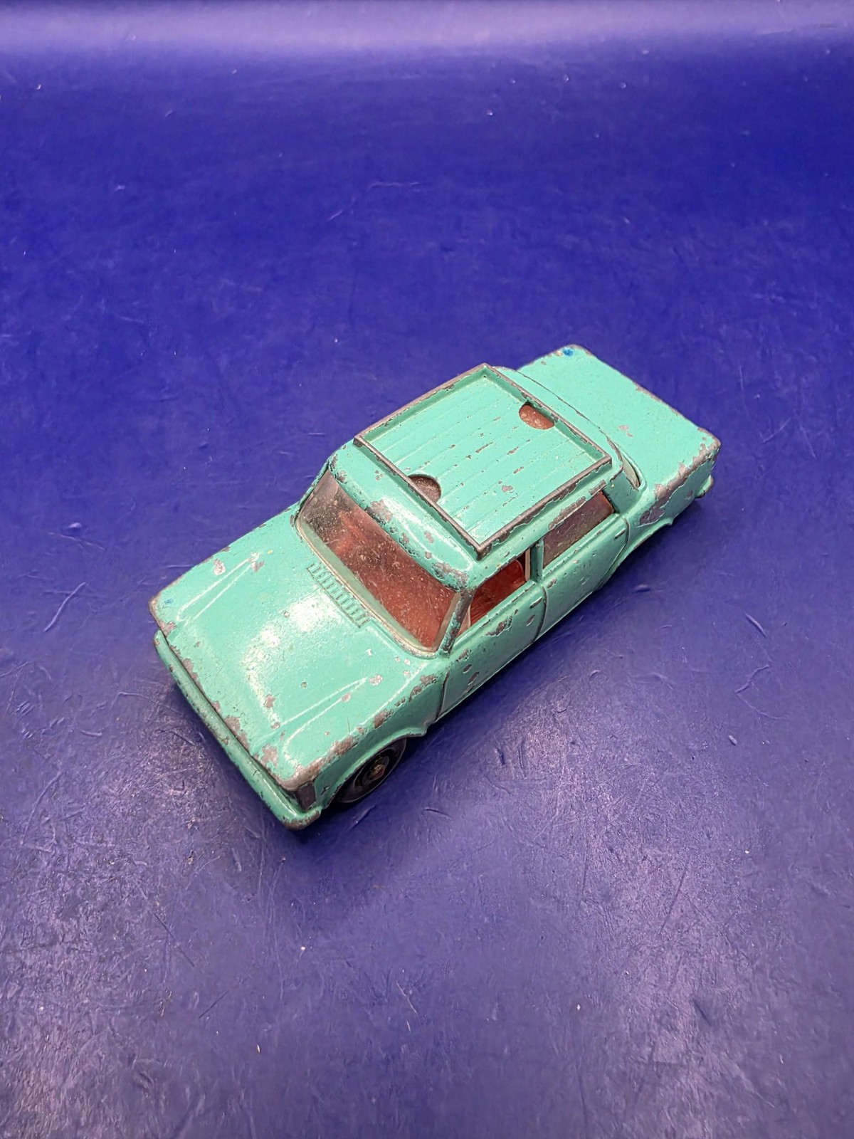 Vintage Lesney Matchbox Fiat 1500 No. 56 Diecast Toy Car Used