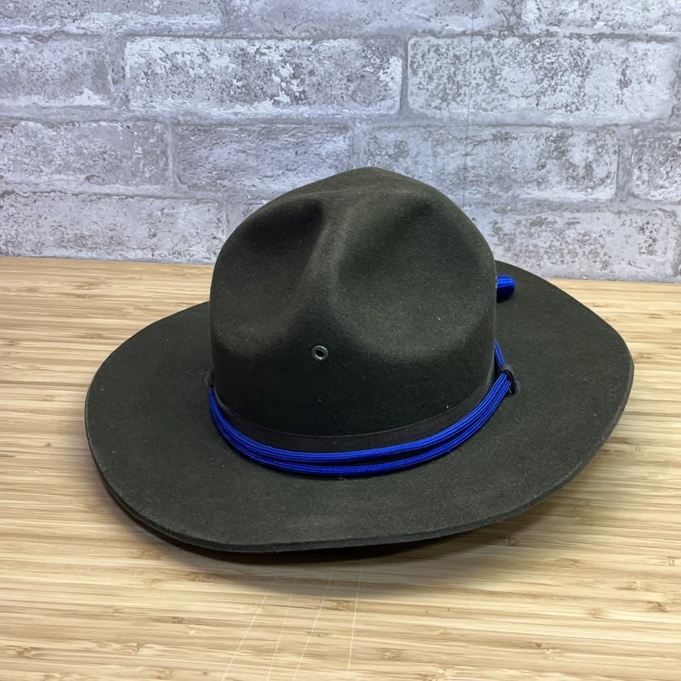 Uniforme Stratton Ranger de colección sombrero plano autoformado talla 7 1-8 Foto 3 de 4