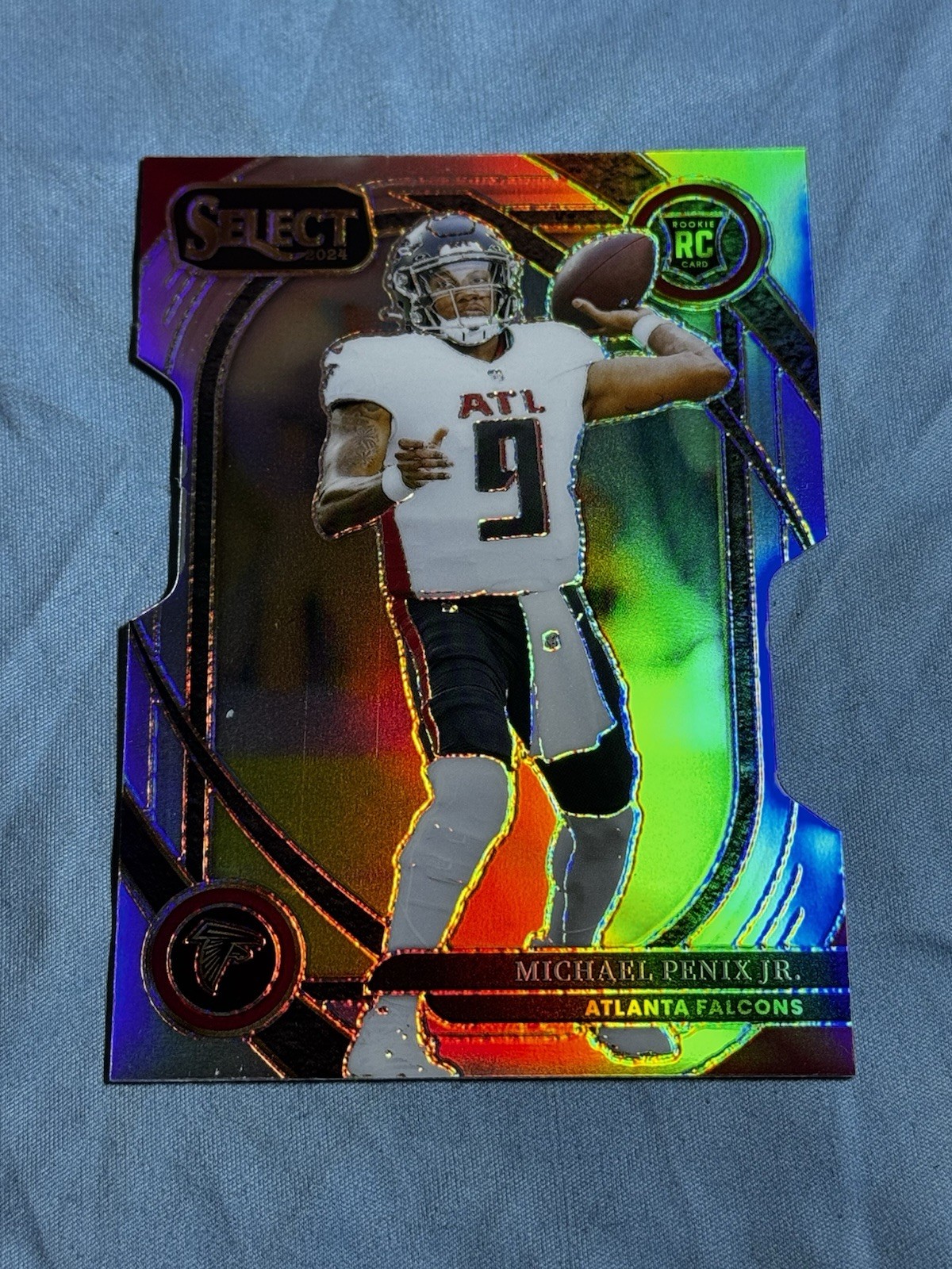 MICHAEL PENIX JR. 2024 SELECT CLUB LEVEL ROOKIE SILVER PRIZM RC