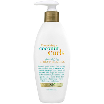OGX Quenching + Coconut Curls Frizz-Defying Curl Styling Milk, Nourishing