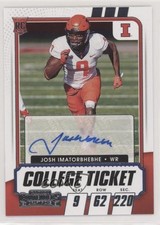 2021 Panini Contenders Draft Picks College Ticket Josh Imatorbhebhe Auto 7i2