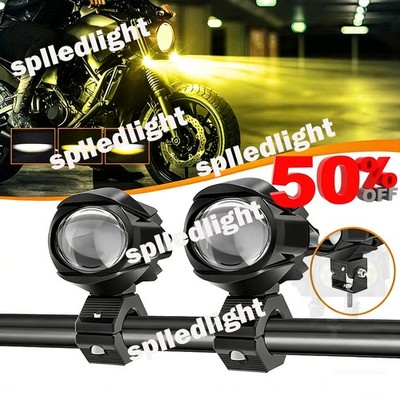 2x 3'' LED Motorcycle Driving Auxiliary Light fit Touring Electra Street Glide