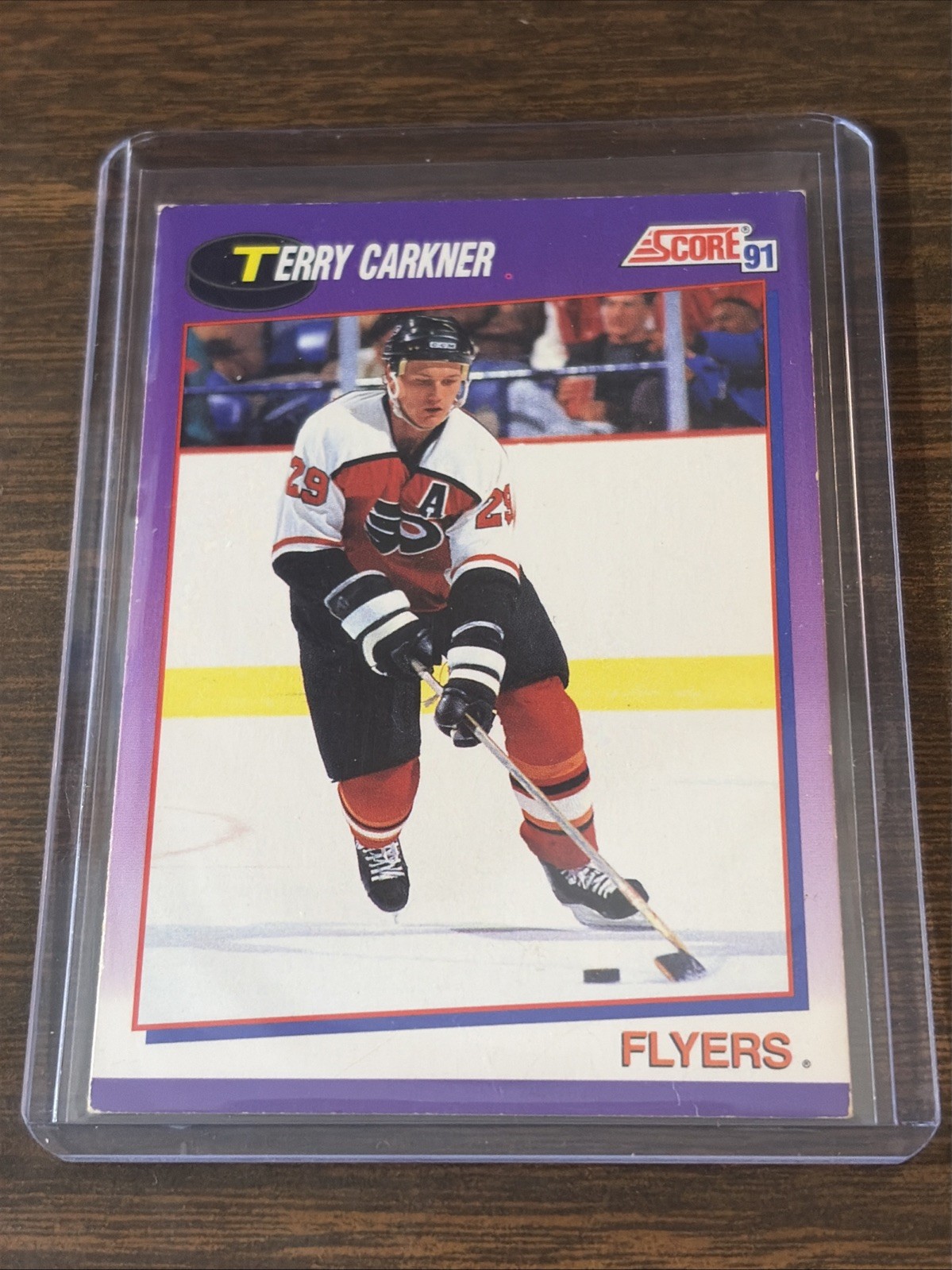 1991-92 Score American - Terry Carkner #64 Philadelphia Flyers (G)