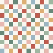 17.5in x 23ft Checkered Peel and Stick Wallpaper Removable Vintage Plaid Grid...