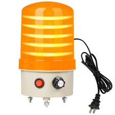 Industrial LED Rotating Warning Light, AC110V Beacon Strobe for Public Yellow