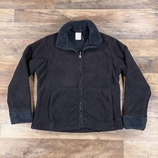Patagonia Jacket Womens Medium Black Synchilla Fleece Full Zip Hiking