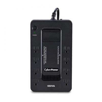 Cyber Power SX550G-R 550VA/330W UPS System,8 Outlets,Black-Cerified Refurbished