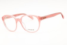 NEW Coach HC6209U 5743 Milky Pink/Transparent Pink 52mm Eyeglasses