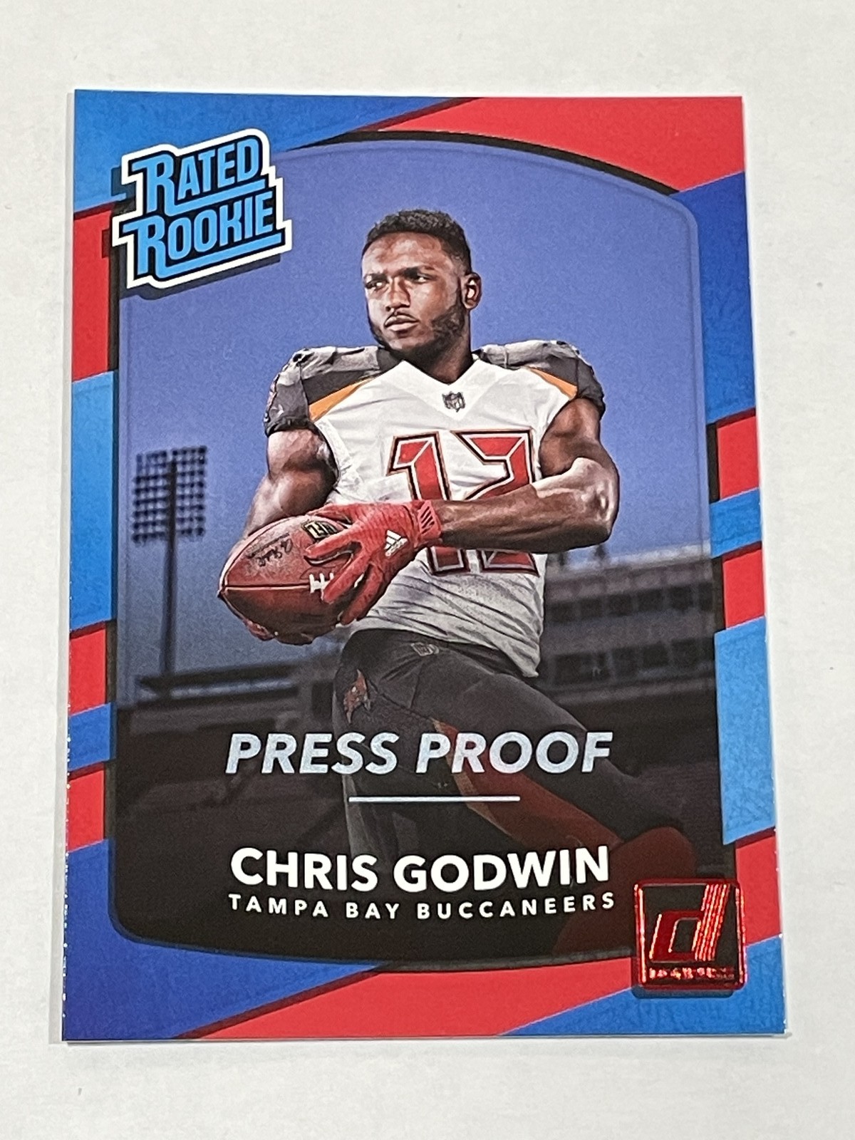 2017 Donruss Football Press Proof Red - Chris Godwin RC - Tampa Bay Buccaneers