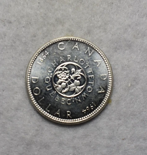 CANADA SILVER DOLLAR 1964 BU SILVER COIN ( stock# 72)