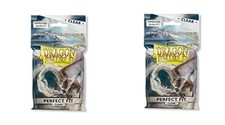 2 Packs Inner Sleeve Clear Standard Size 100 ct Card Sleeves Individual Pack