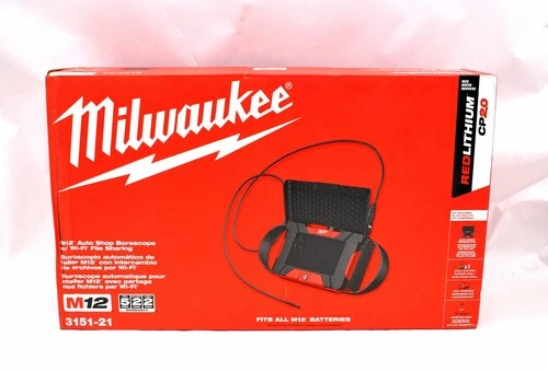Milwaukee 3151-21 M12 12V Auto Shop Borescope with Wi-Fi File Sharing - New!