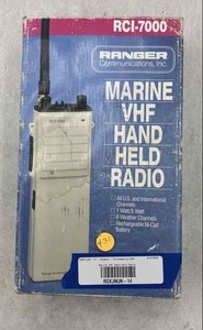 Ranger Communications RCI-7000 White Rechargeable Marine VHF Handheld Radio