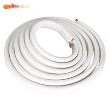 1/4" - 3/8" Dia. 25 Feet Install Kit White For Mini Split Heat Pump Systems