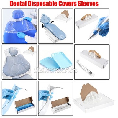 Dental Barrier Sleeves & Covers Kit: Handpiece, Air Water Syringe, Tray, Chair