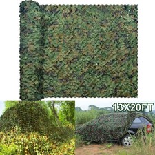 13x20FT Camouflage Netting Camo Army Net Woodland Camping Hunting Cover Shade