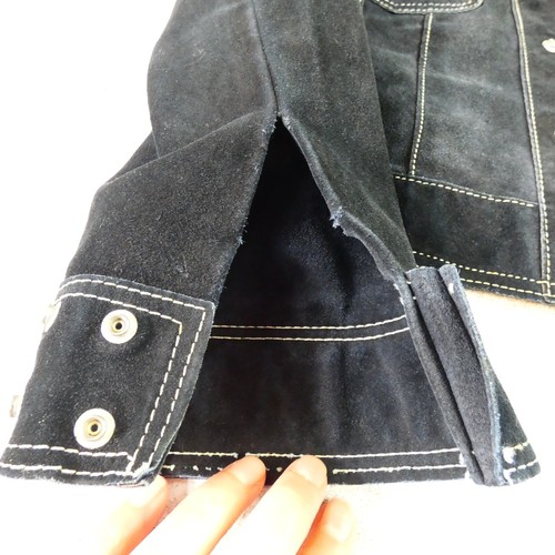 El Toro Bravo Leather Jacket Mens 40 Vintage 80s Hot Rod Chopped Trucker Suede - Picture 8 of 23