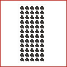 Small Paw Print Vinyl Stickers cats dogs bowls doors kennels stationery