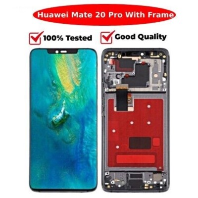 Für Huawei Mate 20 Pro OLED LCD Bildschirm Ersatz Touch Display + mit Rahmen