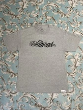 VINTAGE DIAMOND SUPPLY CO GIANT SCRIPT  T SHIRT (LARGE) (GREY) COLD AS ICE SADE