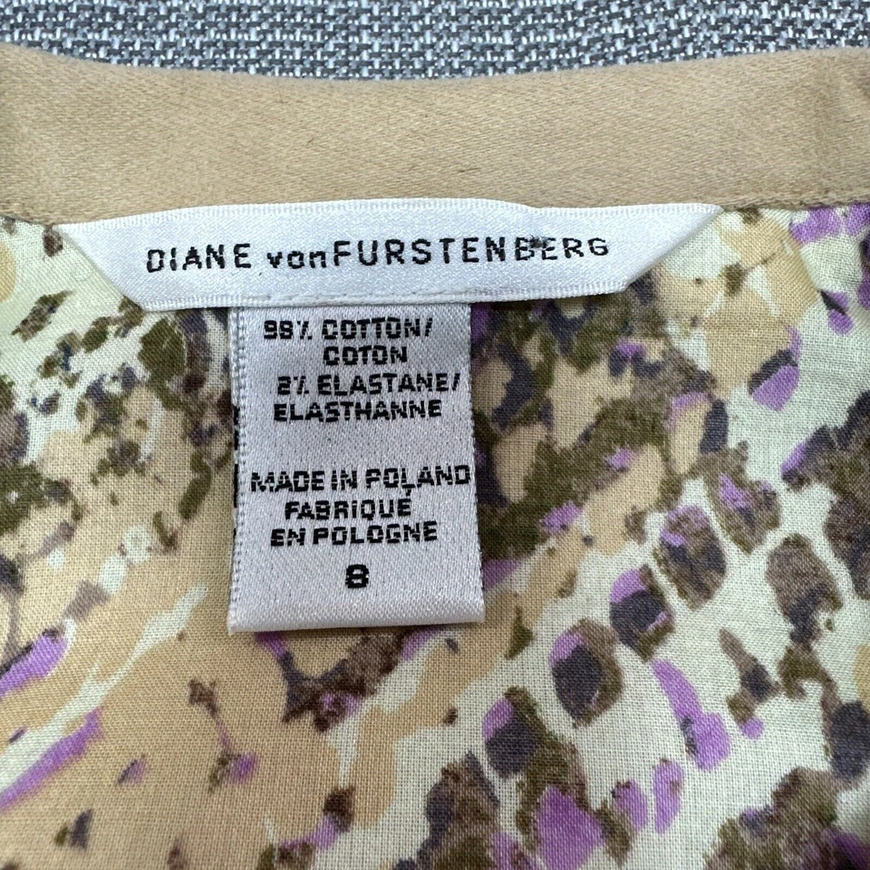 Gabardina Diane von Furstenberg 8 Doble Pecho Clásica Tranquila Lujo Años 90 Foto 2 de 4