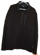 Kuhl Interceptr Black 1/4 Zip Pullover Fleece Sweater Jacket XL