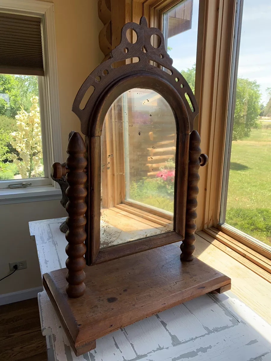 Antique mirror table top deals