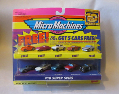 Micro Machines #18 Super Spies Buy 5 Get 5 (Galoob 1996) Aston Martin Camaro