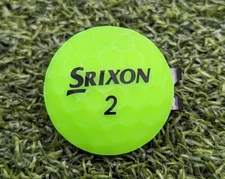 Srixon Real Golf Ball Marker With Magnetic Hat Clip - Green
