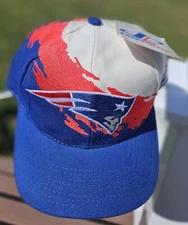 VTG Logo Athletic NEW ENGLAND PATRIOTS Pro Line NFL Splash Snapback Hat Cap NWT