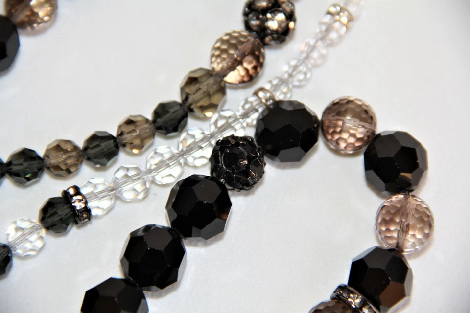 Absolutamente Impresionante Collar Largo Erickson Beamon Swarovski Cristal Facetado Foto 4 de 4