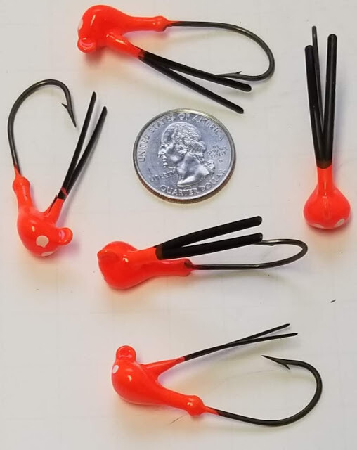 25 Weedless Jig Heads 1/4 oz V Weed Brush Guard Bass Swim Bait Eagle Claw eBay