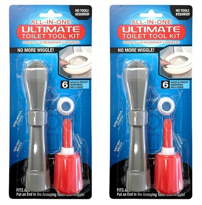 NEW - Ginsey - All-in-One Toilet Seat Tightening Kit - 2Pk. - FREE