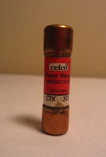 Cefco CTK30 CTK-30 Sure Stop 30 AMP Fast Acting Midget Fuse NEW NO BOX