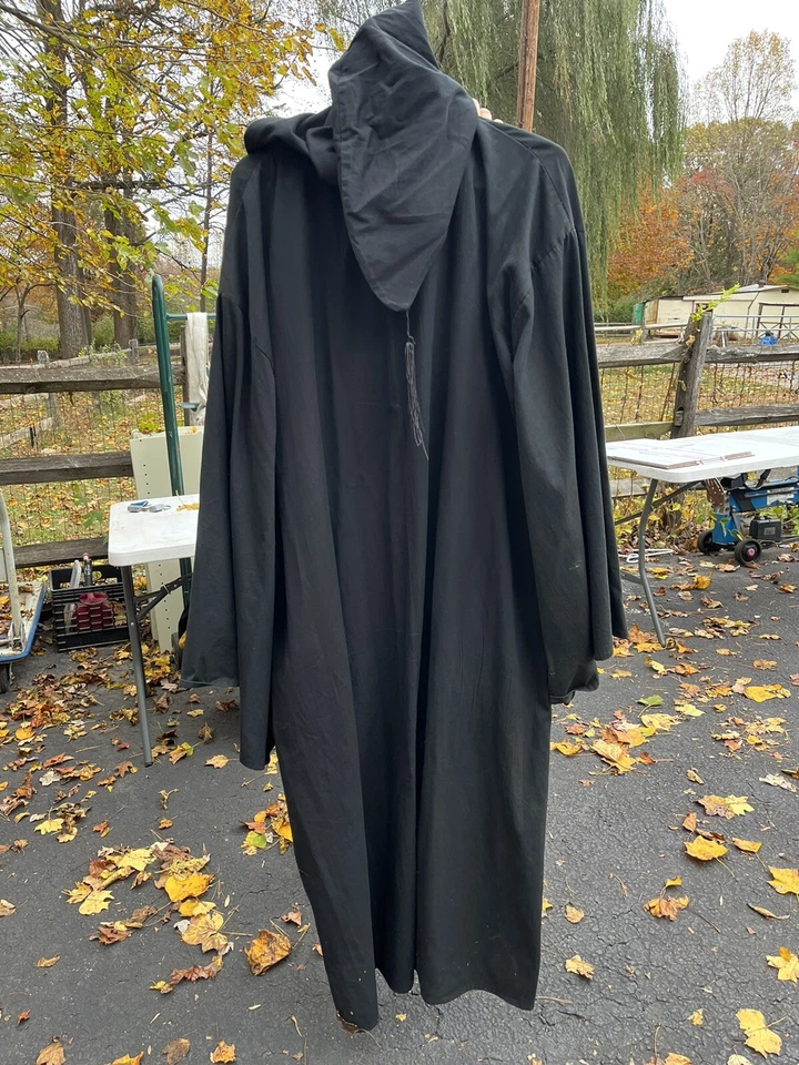 古代圆圈黑角斗篷 - 文艺复兴时期 - 异教徒 - Wiccan 高端 — 第 3/3 张图片