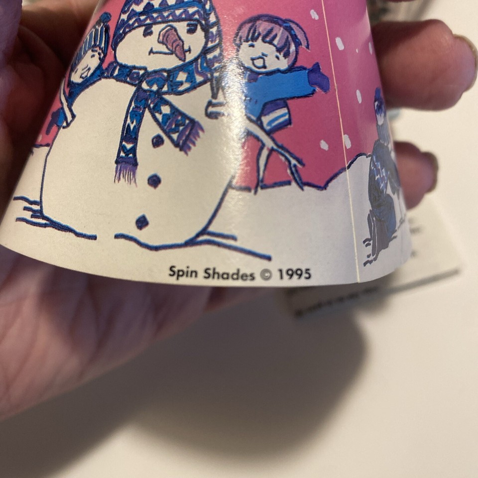 Lot of 2 Vintage Spin Shade For Electric Candle Lamps and Christmas