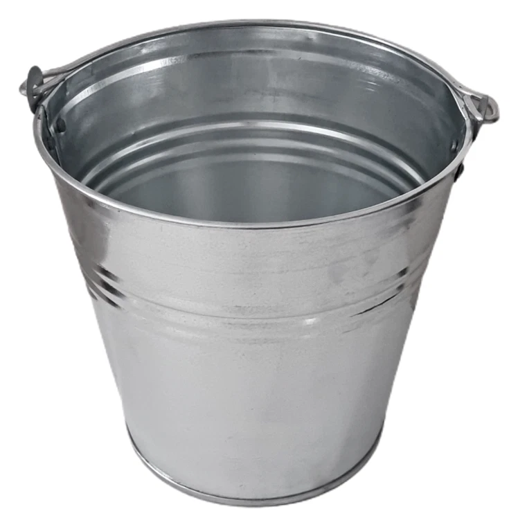 Metalleimer verzinkt 5-15 Liter Zinkeimer Eimer Wassereimer Baueimer Dekoeimer - Bild 3 von 4