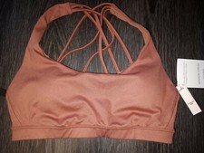 Victoria's Secret strappy back sport bra NEW size small brandied peach