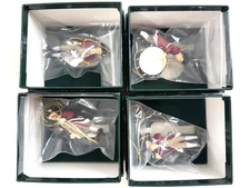 4 Boxed Williamsburg Christmas Fife & Drum Corps Ornaments 3"  Lang & Wise